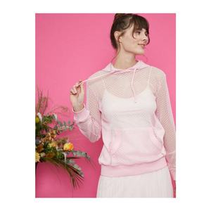 Koton Women's Pink Hooded Sweatshirt vyobraziť