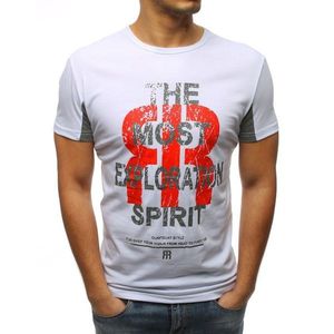 White RX3185 men's T-shirt with print vyobraziť