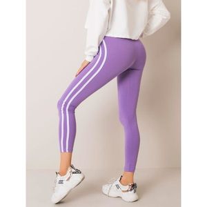 Purple leggings with stripes vyobraziť
