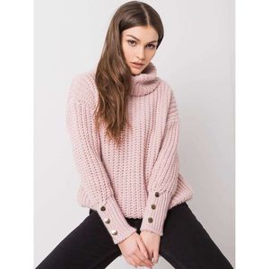 Dusty pink women´s turtleneck sweater vyobraziť