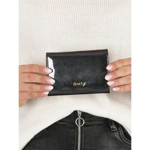 Women´s black patent leather wallet vyobraziť