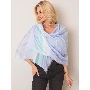 Violet-turquoise striped scarf vyobraziť
