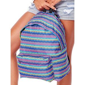 Fabric backpack with geometric patterns vyobraziť