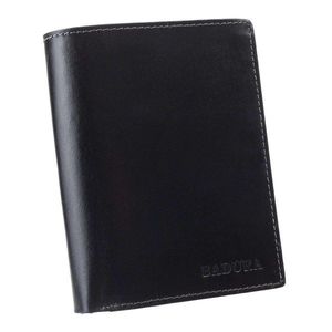 BADURA Black leather wallet for men vyobraziť