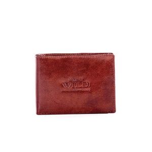 A soft, brown, genuine leather wallet for men vyobraziť