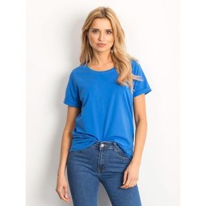Basic dark blue women´s cotton t-shirt vyobraziť