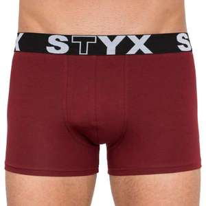 Men's boxers Styx long sports rubber burgundy (U1060) vyobraziť