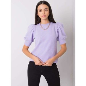 Lilac sweater with short sleeves vyobraziť