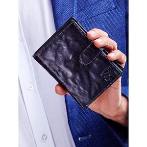 Men´s black wallet with a latch vyobraziť