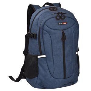 Semiline Unisex's Backpack 4670-7 Navy Blue/Black vyobraziť