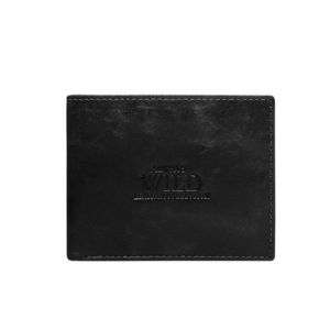 Men´s leather wallet without clasp black vyobraziť