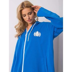 Blue cotton hoodie vyobraziť