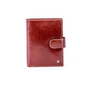Brown leather wallet with a latch vyobraziť