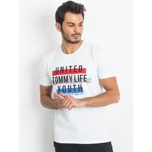 Men´s white TOMMY LIFE T-shirt vyobraziť