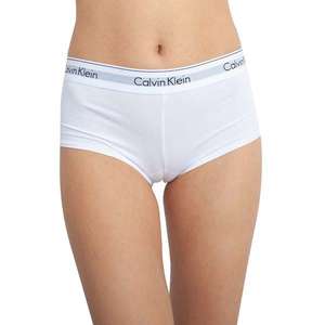 Women's panties Calvin Klein boyshort white (F3788E-100) vyobraziť