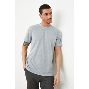 Trendyol Grey Men's Regular Fit Short Sleeve T-Shirt vyobraziť