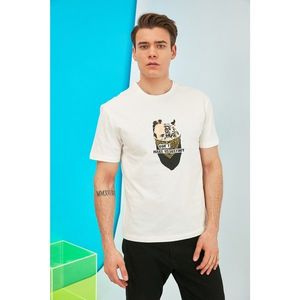 Trendyol White Male T-Shirt vyobraziť