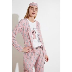 Trendyol Cat Patterned 5 Knitted Pyjama Set vyobraziť