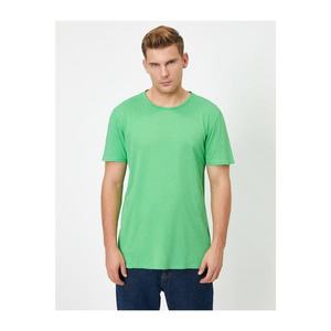 Koton Men's Green Cotton T-Shirt vyobraziť
