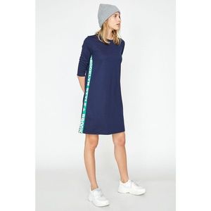 Koton Women's Navy Printed Dress vyobraziť