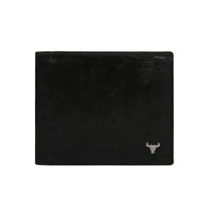 Men´s black leather horizontal wallet vyobraziť