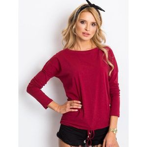 Dámska blúzka Fashionhunters Maroon vyobraziť