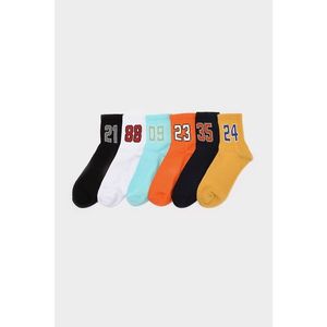 Trendyol MulticolorEd Men's 6 Pack Half Quarter Socks vyobraziť