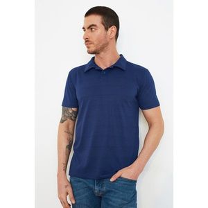 Trendyol Navy Blue Men's Polo Neck T-shirt vyobraziť