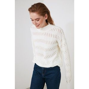 Trendyol Ekru Ajurlu Knitwear Sweater vyobraziť