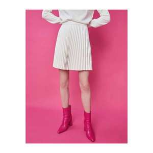 Koton Leather Skirt Pleated Mini vyobraziť