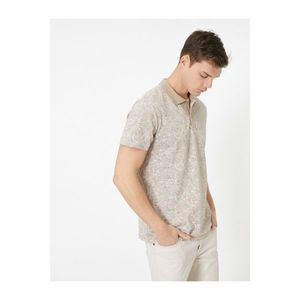 Koton Polo Neck Short Sleeve Cotton Patterned Tshirt vyobraziť