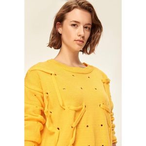 Trendyol Yellow Lace Detailed Sweater Sweaters vyobraziť