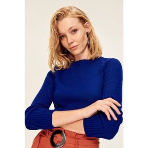 Trendyol Saks Basic Knitted Sweater vyobraziť