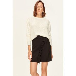 Trendyol Black Frilly Skirt vyobraziť