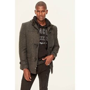 Trendyol Black Wool Coat-Shepherd-Button vyobraziť