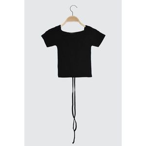 Trendyol Black Assynx Knitted Blouse vyobraziť