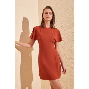 Trendyol Cinnamon Arm Detailed Dress vyobraziť
