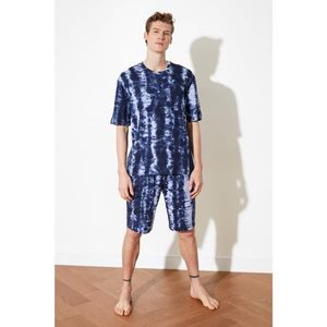 Trendyol Indigo Batik Knitted Pyjama Set vyobraziť