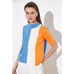 Trendyol Blue Block Knitwear Sweater vyobraziť