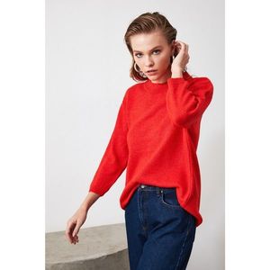 Trendyol Red Trojan Coke Knit Sweater vyobraziť