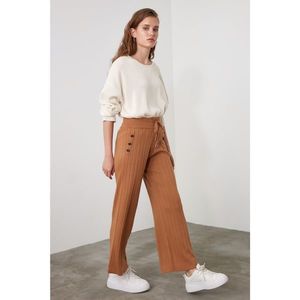 Trendyol Camel Button Detailed Knitwear Pants vyobraziť