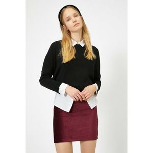 Koton Women Burgundy Mini Skirt vyobraziť