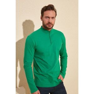 Trendyol Emerald Green Men's Long Sleeve Slim Fit T-Shirt vyobraziť