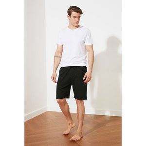 Trendyol Black Piqué Shorts - Bermuda vyobraziť