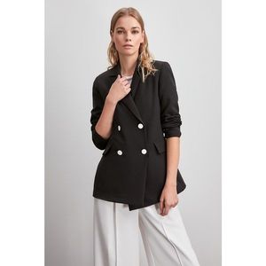 Trendyol Black Button Detailed Blazer Jacket vyobraziť