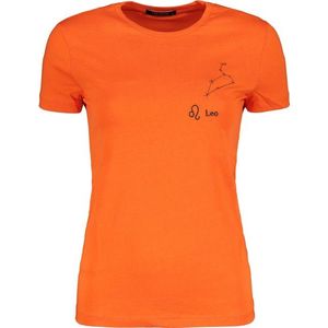 Trendyol Orange Lion Burj Embroidered Basic Knitted T-Shirt vyobraziť