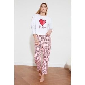 Trendyol Hearty Knitted Pajama Set vyobraziť