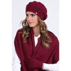 Kamea Woman's Beret K.20.023.15 Maroon vyobraziť