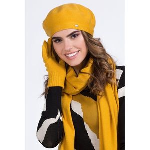 Kamea Woman's Beret K.20.045.25 Mustard vyobraziť