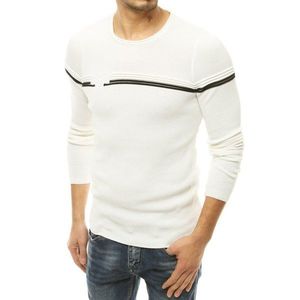 Men's pullover sweater ecru WX1628 vyobraziť